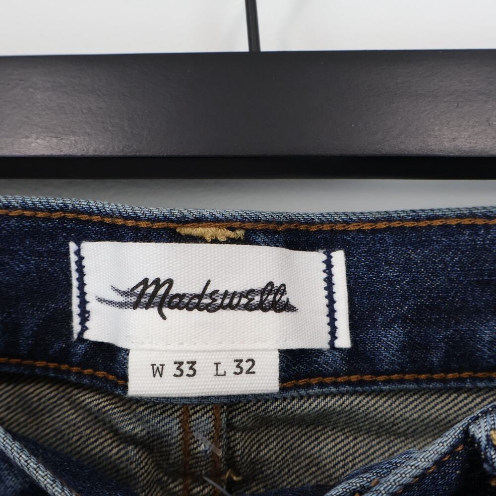 Madewell Men's The 1991 Loose Straight Jean Japanese Denim Fairside Wash 33x32 - Picture 7 of 10